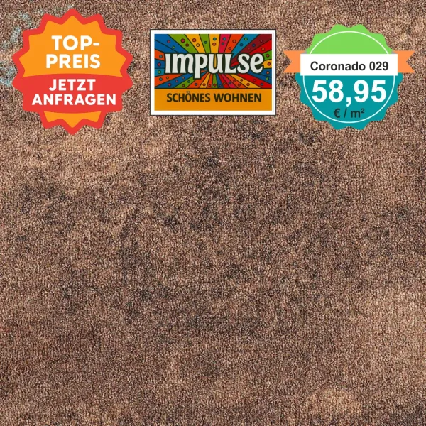 Alt-Text: Farb- und Strukturmuster von Girloon Coronado 029 – strapazierfähiger Objektvelours